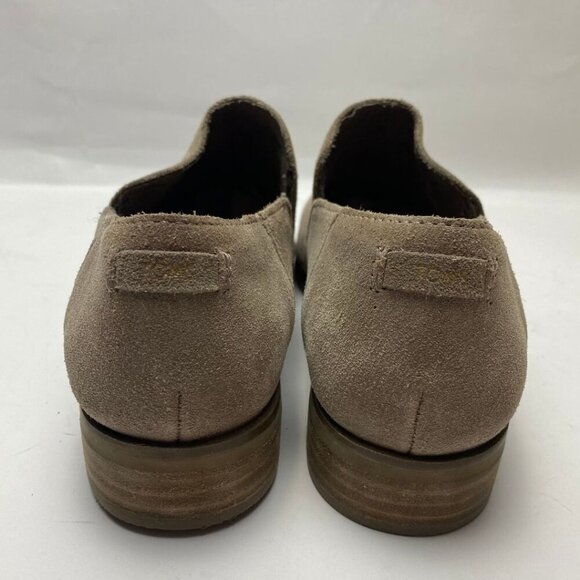 TOMS Women's Beige Suede Slip On Booties Size 8.5 - Picture 3 of 5